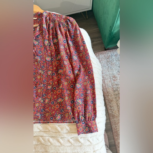 DÔEN JOSSELINE TOP IN ROUGE RIVIERA MEDALLION, brand new, never worn, No flaws. - Picture 5 of 15